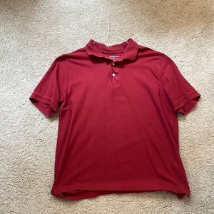 Croft & Barrow Red Mens Polo Size Large Good Condition